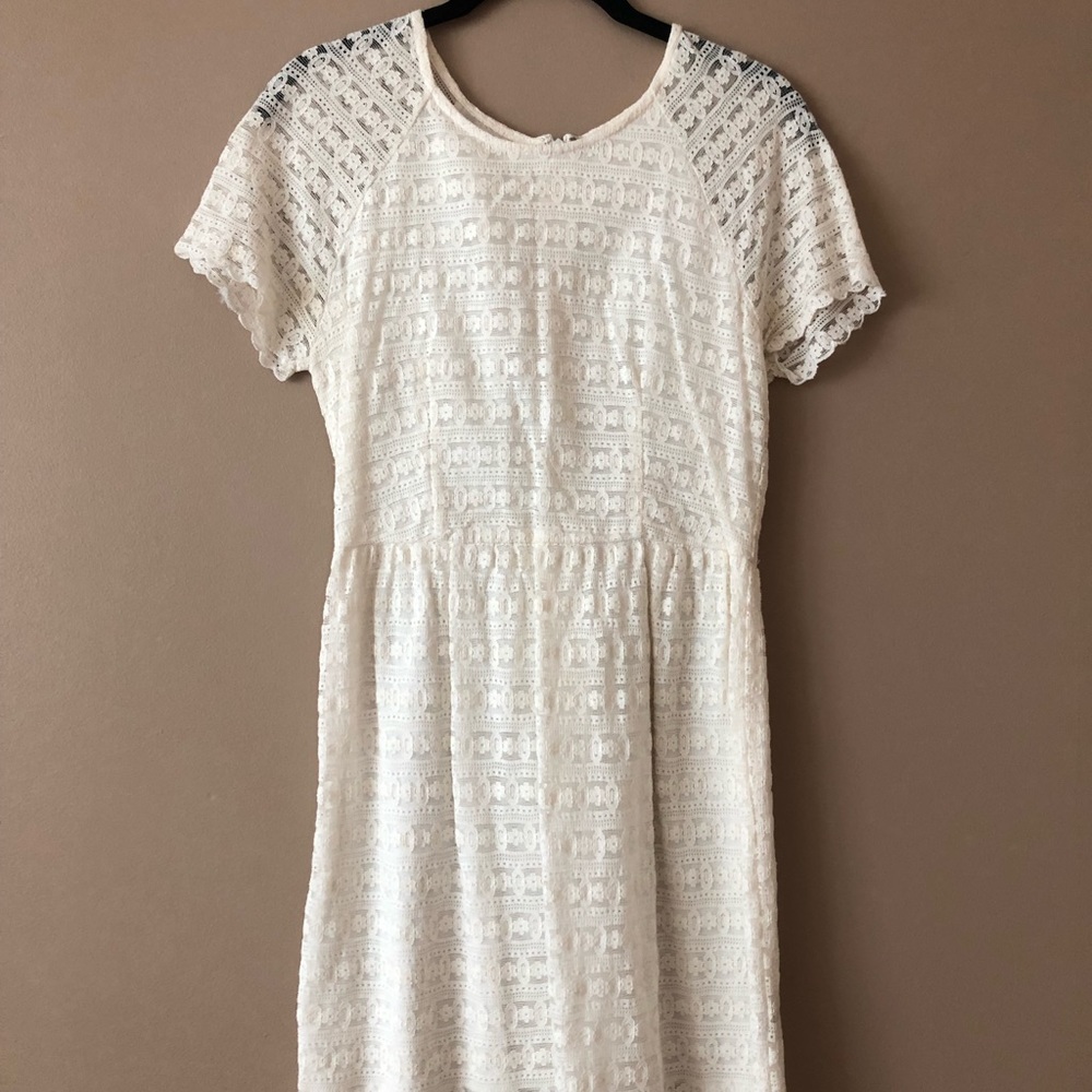 Free Poeple cream lace dress